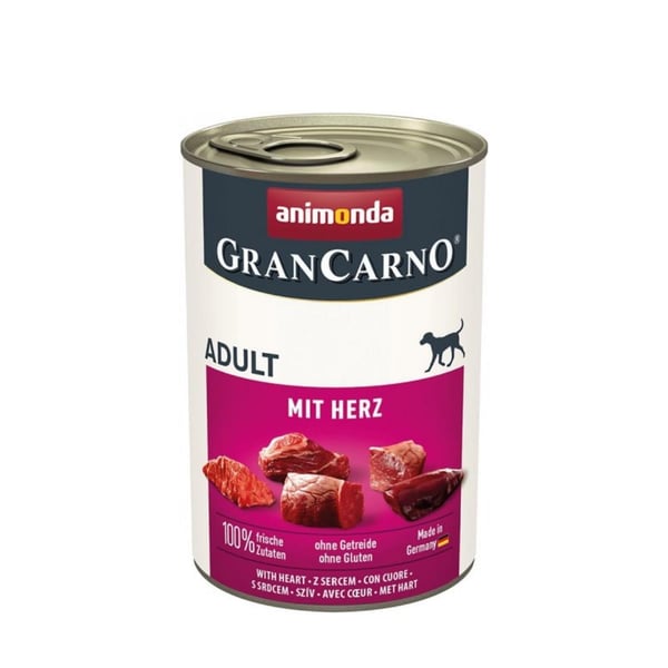 Animonda Gran Carno Domuz Etli ve Yürekli Yetişkin Köpek Konservesi 400 Gr