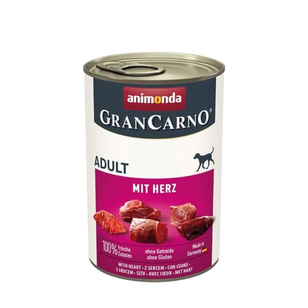 Animonda Gran Carno Sığır Etli Ve Yürekli Konserve Köpek Maması 400 gr