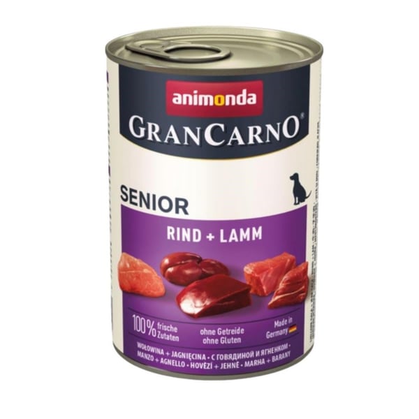 Animonda GranCarno Sığır Etli ve Kuzu Etli Yaşlı Köpek Konservesi 400gr