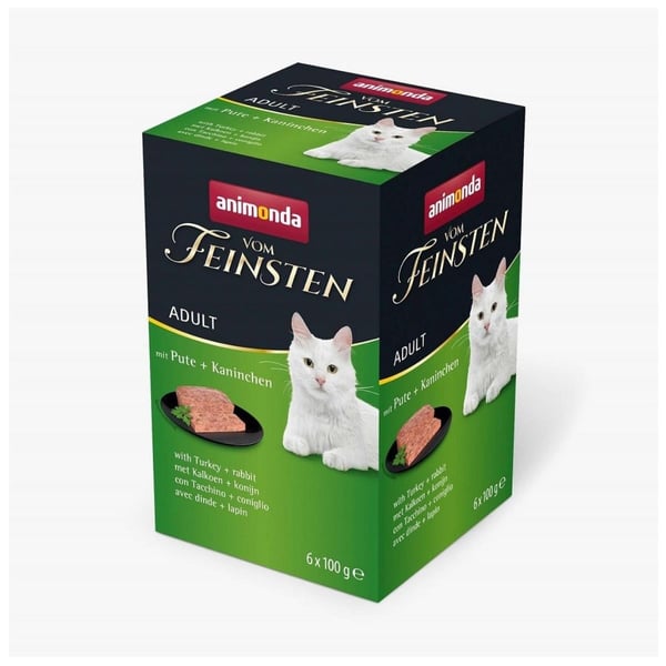 Animonda Vom Feinsten Hindili ve Tavşanlı Yetişkin Kedi Konservesi 6x100g