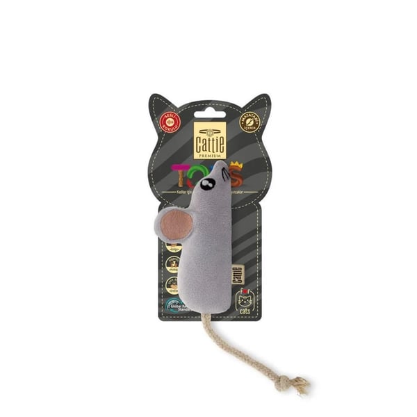 CATTİE MATATABİ İÇERİKLİ KEDİ OYUNCAĞI PELUŞ FARE 11CM