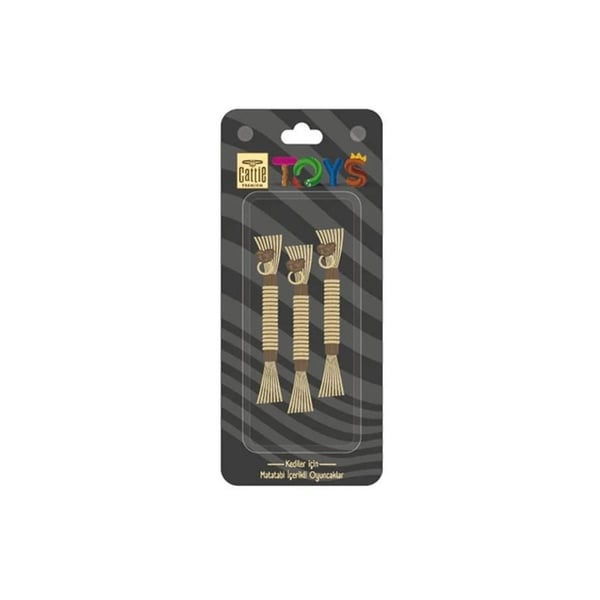 CATTİE MATATABİ İÇERİKLİ KEDİ OYUNCAĞI KAPLAMALI ÇUBUK 12CM 6LI