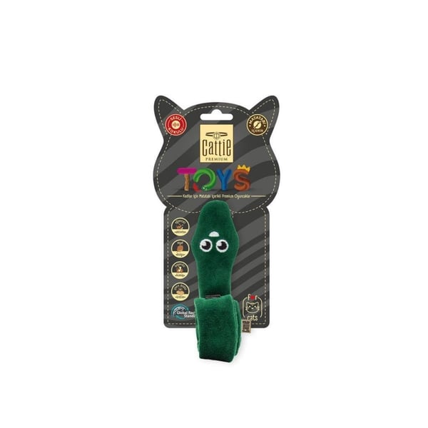CATTİE MATATABİ İÇERİKLİ KEDİ OYUNCAĞI PELUŞ YILAN 33CM