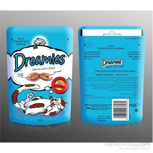 Dreamies Somonlu Kedi Ödül Maması 60 Gr 