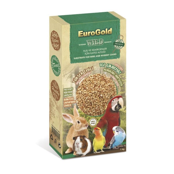 EuroGold Kuş ve Kemirgen Kafes Altlığı 1 Kg