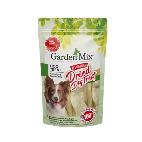 Garden Mix Kurutulmuş Kuzu Kulak Köpek Ödül Maması 100 Gr