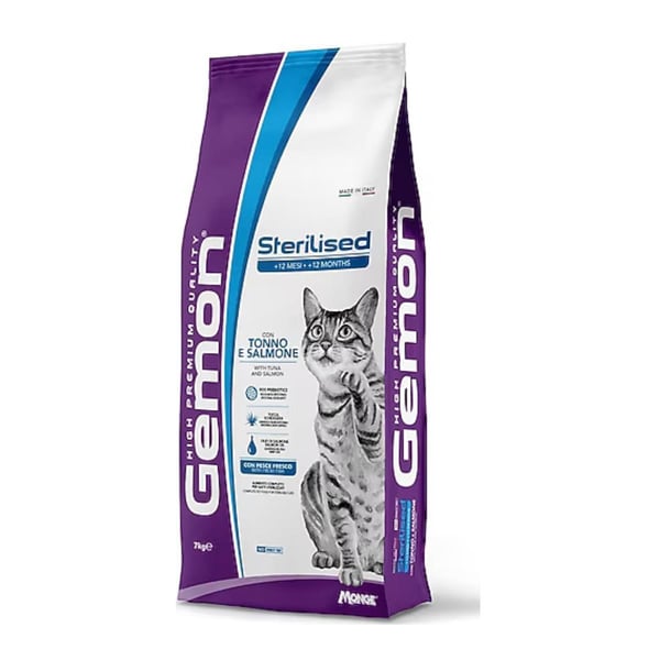 Gemon Sterilised Ton Balıklı Somonlu Kısır Yetişkin Kedi Maması 7 Kg
