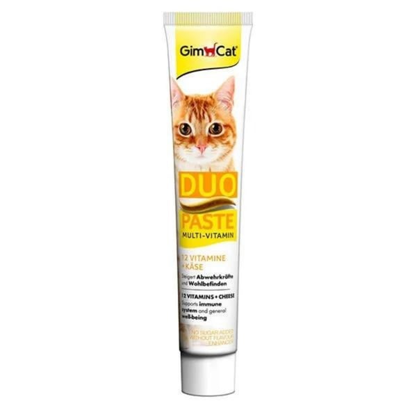 Gimcat Multi Vitamin Duo Paste 12 Vitaminli Peynirli Kedi Macunu 100 Gr