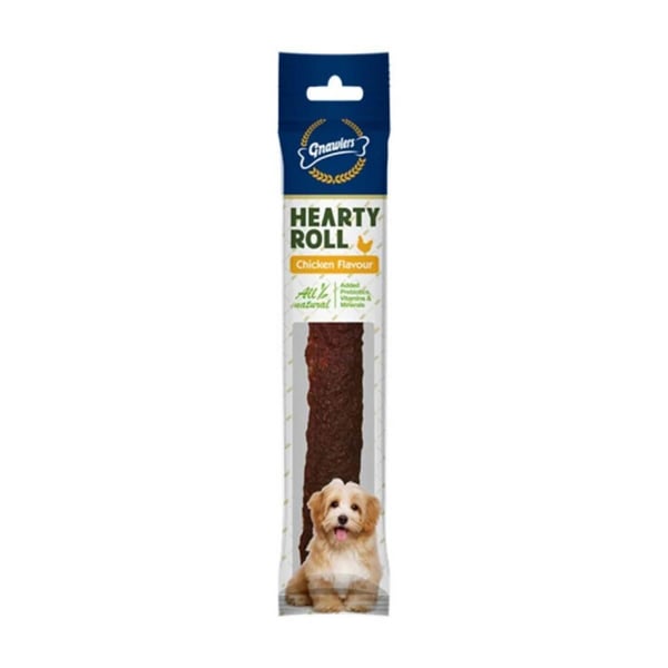 Gnawlers Hearty Roll Doğal Kolajen Tavuklu Köpek Ödül Kemiği 22,5cm 80gr