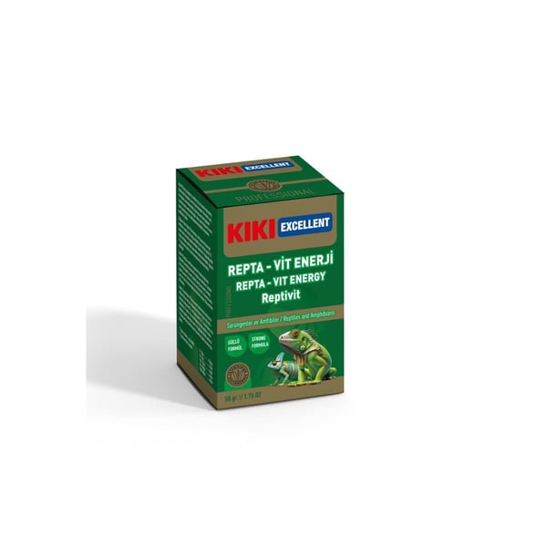 Kiki Excellent Repta-Vit Enerji Reptivit Sürüngenler ve Amfibiler için Toz Mineral 50 Gr