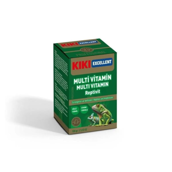 Kiki Excellent Sürüngen ve Amfibiler İçin Multivitamin Tozu 100 Gr