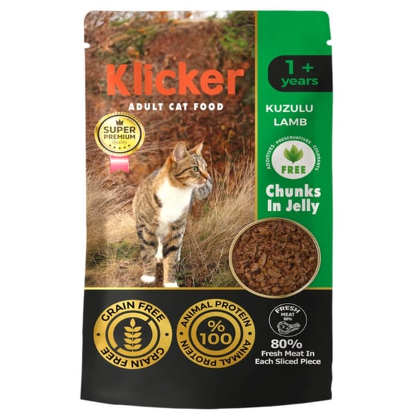 Klicker Kuzulu Kedi Konservesi 85 Gr