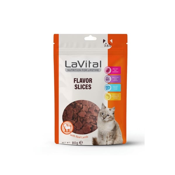LaVital Flavor Slices Kuzulu Kedi Ödül Maması 80gr