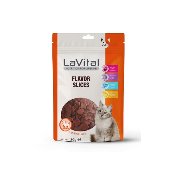 LaVital Flavor Slices Kuzulu Kedi Ödül Maması 80gr