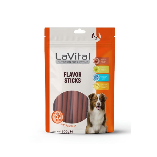 LaVital Flavor Sticks Sığır Etli Köpek Ödül Çubuğu 100gr
