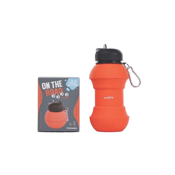 M-PETS ON THE ROAD KATLANABİLEN SEYAHAT SULUĞU 200-550ML ORANGE