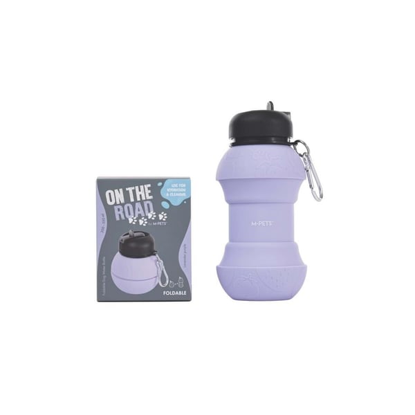 M-PETS ON THE ROAD KATLANABİLEN SEYAHAT SULUĞU 200-550ML PURPLE