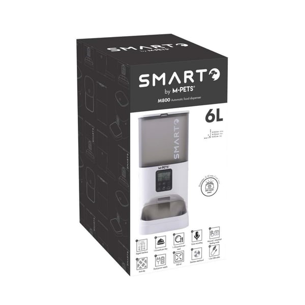 M-PETS SMARTO M800 OTOMATİK MAMA KABI 6L