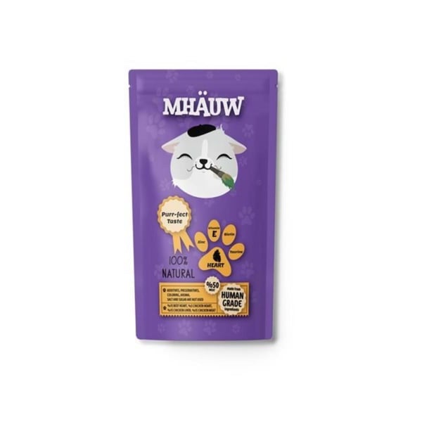 Mhauw Yürekli Kedi  Yaş Maması 80 Gr x 30 Adet