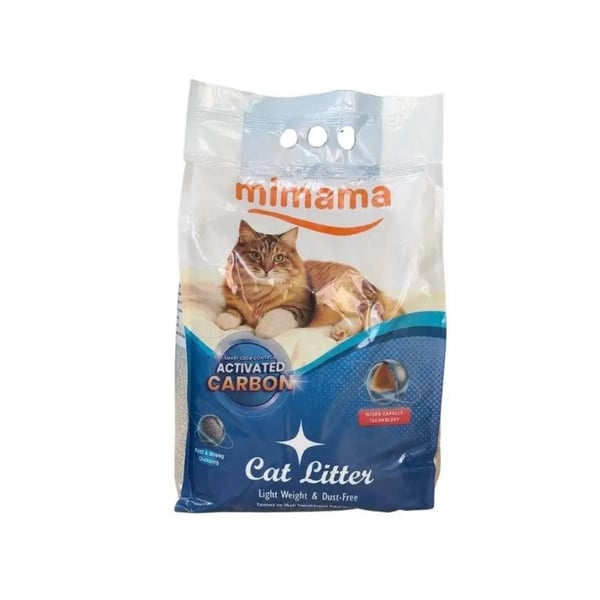 Mimama Premium Mikrobik Tozsuz Karbonlu Topaklanan Kedi Kumu 10 Lt