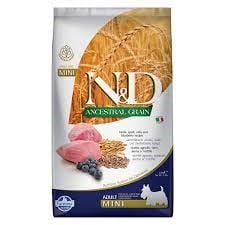 N&D Ancestral Grain Düşük Tahıllı Kuzu Etli ve Yaban Mersinli 2.5 kg Küçük Irk Yetişkin Köpek Maması