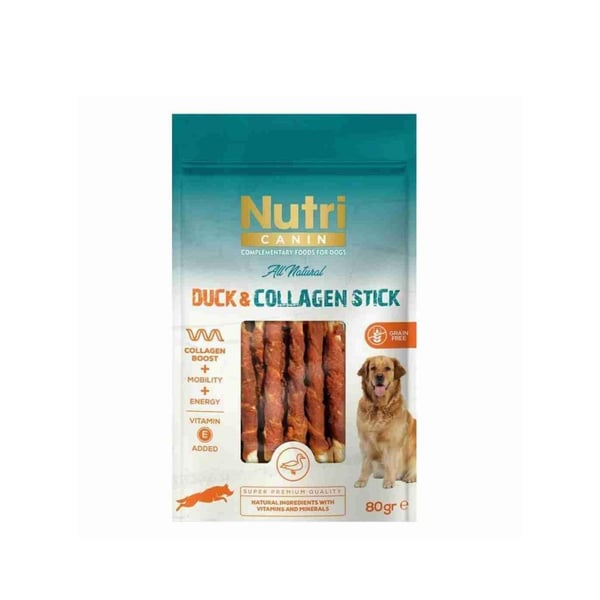 Nutri Canin Duck Collagen Stick Ördekli Köpek Ödülü 80 Gr
