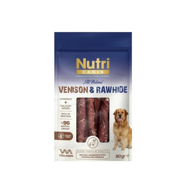 Nutri Canin Geyik Etli Sargılı Kemik 80 gr