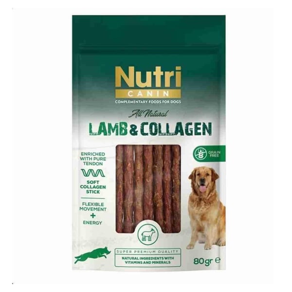 Nutri Canin Kuzu Etli ve Kolajenli Tahılsız Et Ödülü 80 Gr