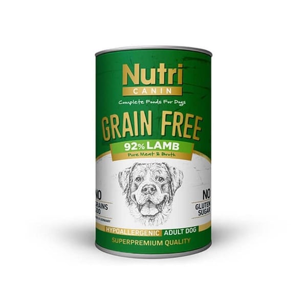 Nutri Canine Tahılsız Kuzulu Patatesli Köpek Konservesi 400 Gr
