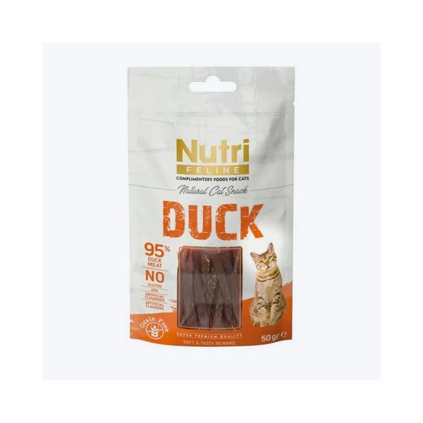 Nutri Feline Ördekli Şerit Kedi Ödüü 50 Gr