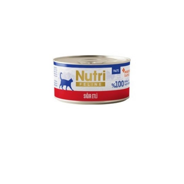 Nutri Feline Sığırlı Probiyotikli Yetişkin Kedi Konservesi 70 Gr