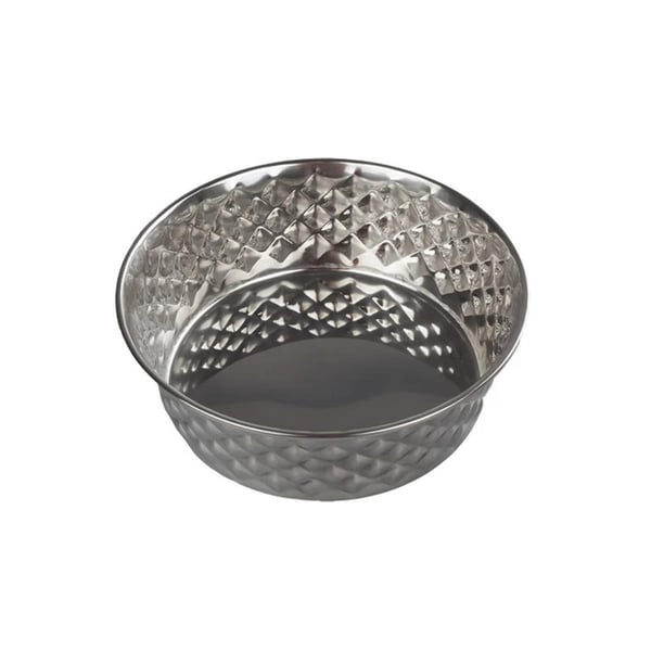 Oripet Elmas Desen Çelik Mama Kabı 21cm