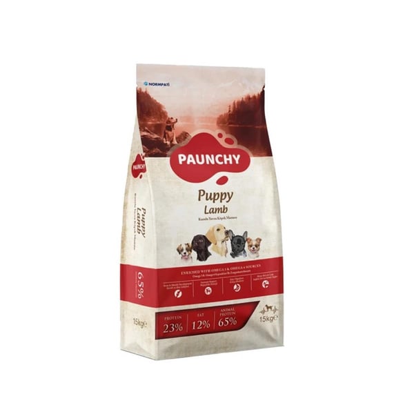 Paunchy Kuzu Etli Yavru Köpek Maması 15KG