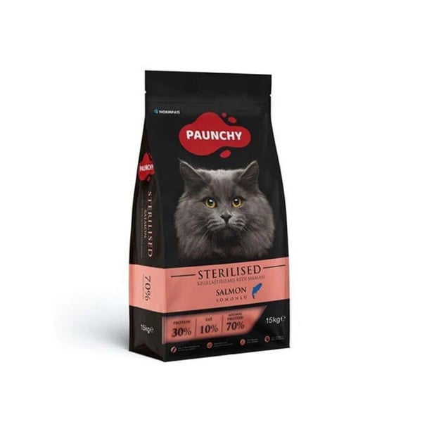 Paunchy Somon Balıklı Kısırlaştırılmış Kedi Maması 15kg