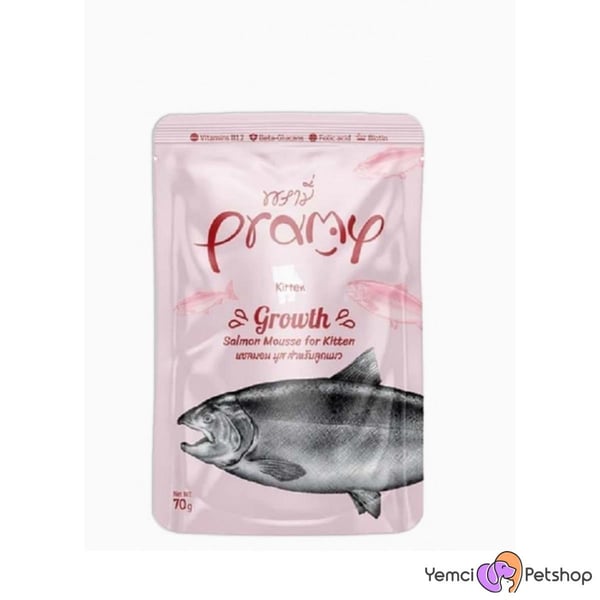 PRAMY SOMONLU YAVRU KEDİLER İÇİN KIYILMIŞ TAMAMLAYICI MAMA 70 GR