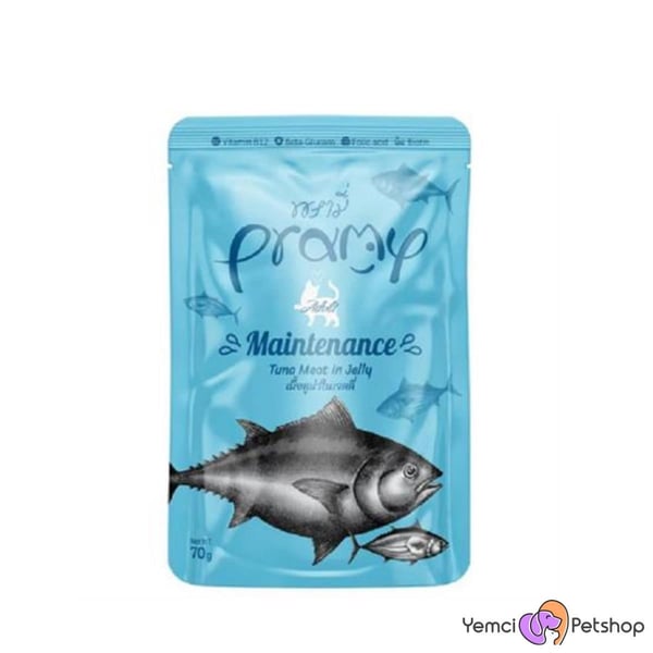 PRAMY TON BALIKLI TAMAMLAYICI YETTİŞKİN KEDİ MAMASI 70 GR