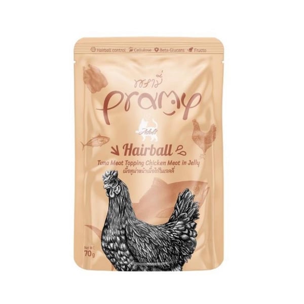 PRAMY TON BALIKLI TAVUKLU TAMAMLAYICI YETİŞKİN KEDİ MAMASI 70 GR