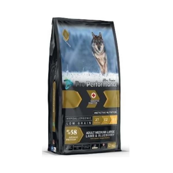 Pro Performance Kuzulu Yaban Mersinli Orta ve Büyük Irk Yetişkin Köpek Maması 12 Kg