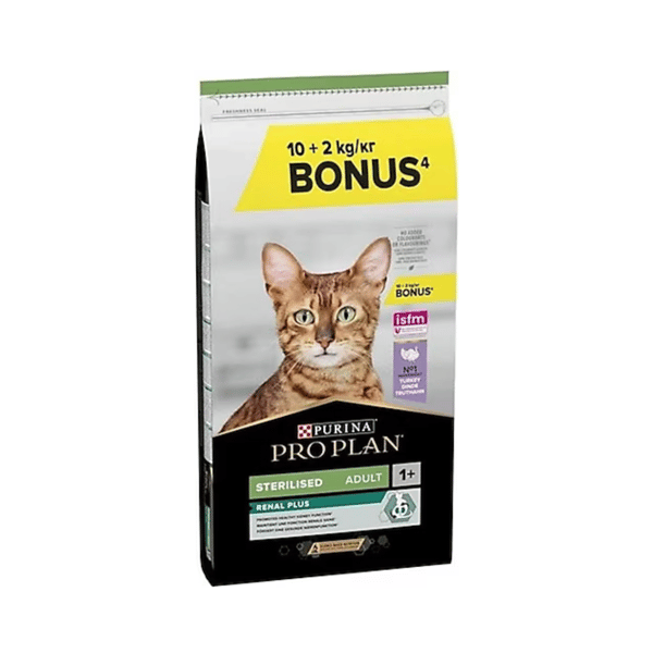 Pro Plan Sterilised Hindili ve Tavuklu Kısırlaştırılmış 10 kg + 2 kg Yetişkin Kedi Maması