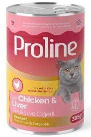 PROLİNE TAVUKLU VE CİĞERLİ KEDİ KONSERVESİ 395 GR
