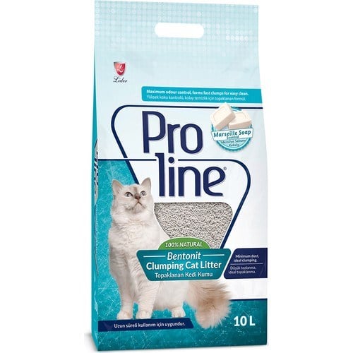 Proline Topaklanan Marsilya Sabunlu 10 lt Bentonit Kedi Kumu