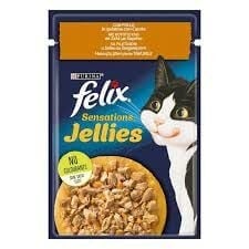 Purina Felix Sensation Tavuklu Havuçlu Yetişkin Kedi Konservesi Pouch 85gr