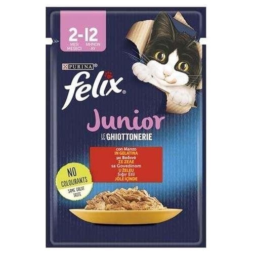 Purina Felix Sığır Eti Yaş Yavru Kedi Maması 85 Gr
