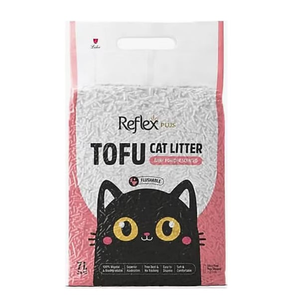 Reflex Plus Bebek Pudrası Kokulu Tofu Kedi Kumu 7L