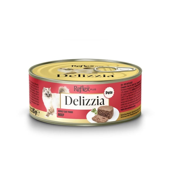 Reflex Plus Delizzia Dana Etli Ezme Yetişkin Kedi Konservesi 85gr