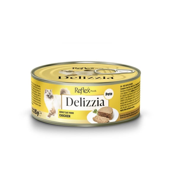 Reflex Plus Delizzia Tavuklu Ezme Yetişkin Kedi Konservesi 85gr