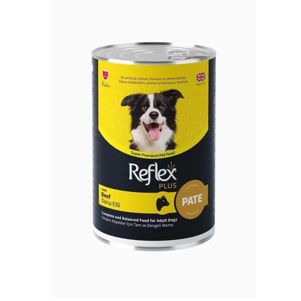 Reflex Plus Pate İçinde Et Parçacıklı Dana Etli Yetişkin Köpek Maması 400 gr