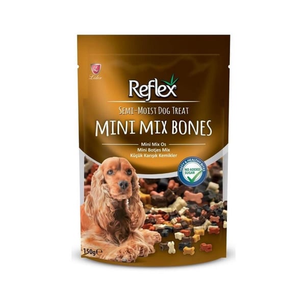 REFLEX SEMİ MOİS MİNİ MİX BONES KÖPEK ÖDÜLÜ 150 GR