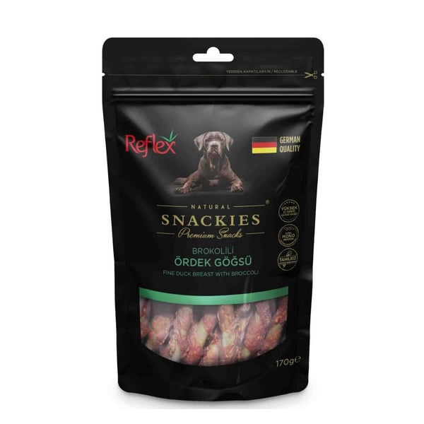 Reflex Snackies Brokolili Ördek Göğsü Köpek Ödül Maması 170gr