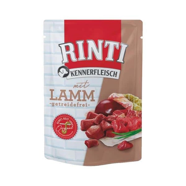 Rinti Pouch Kuzu Etli Yetişkin Köpek Maması 400gr
